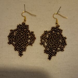 Seed beaded earrings